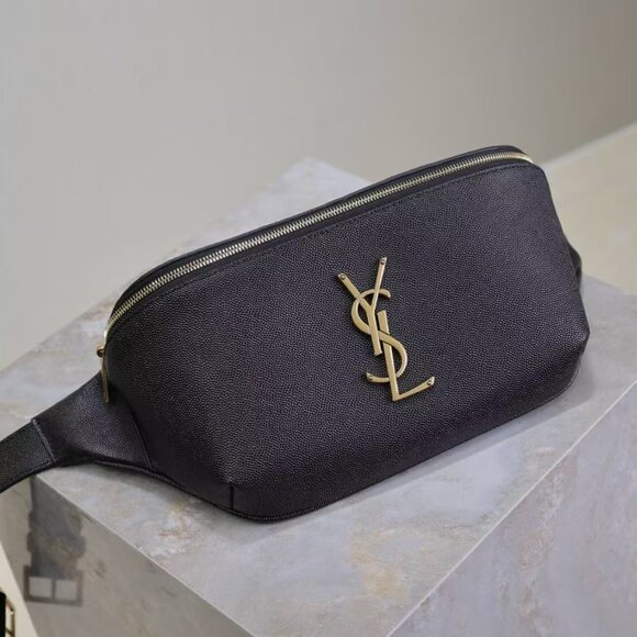 Saint Laurent Shoes - Saint Laurent Paris Crossbody Belt Bag Men Bags Belt Bags Briefcases Wall Black